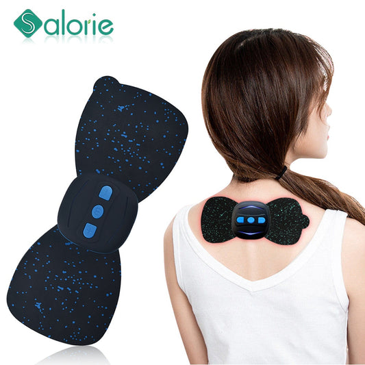 Mini USB ElectricTens Acupuncture Low Frequency Current Pulse Massager Pads for Shoulder Neck Waist Arm Legs Back Massage